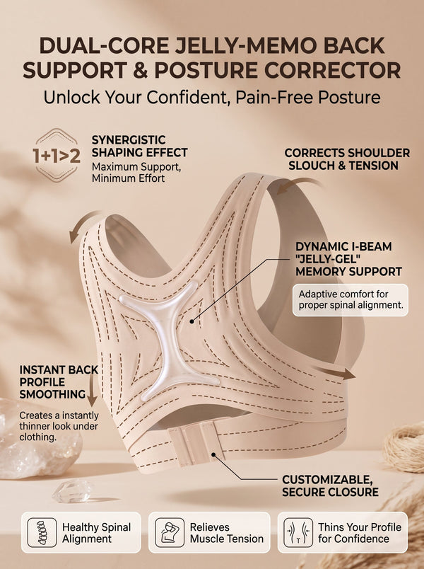 Posture-Sculpting Seamless Support Bra