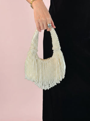Pearl Tassel Underarm Bag