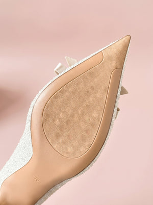 Sequin Bow Stiletto Heel