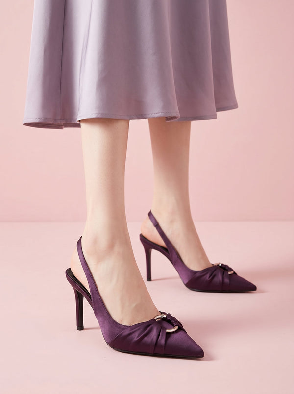 Pointed Toe Slingback Stiletto