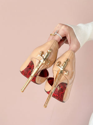 Pointed Stiletto Sword Pump